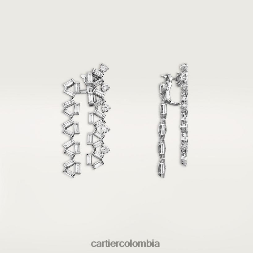 joyería Cartier pendientes de reflexión elegante V0HXJN703