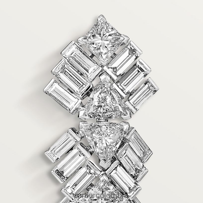 joyería Cartier pendientes de reflexión elegante V0HXJN735