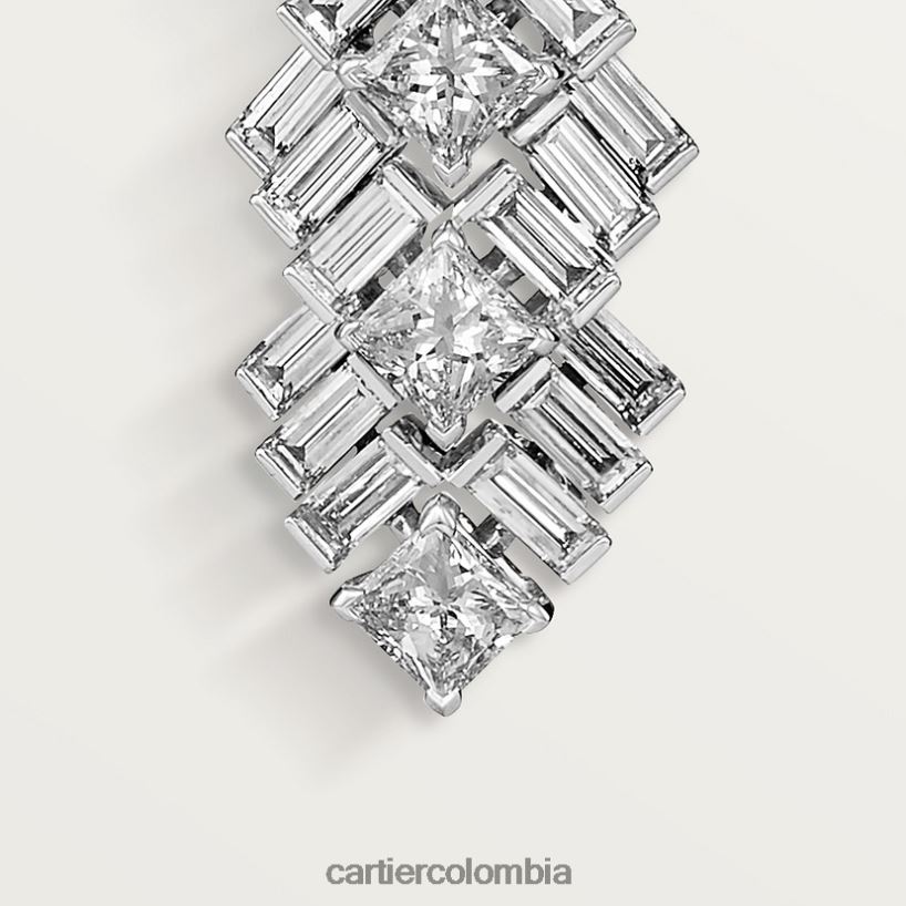 joyería Cartier pendientes de reflexión elegante V0HXJN735