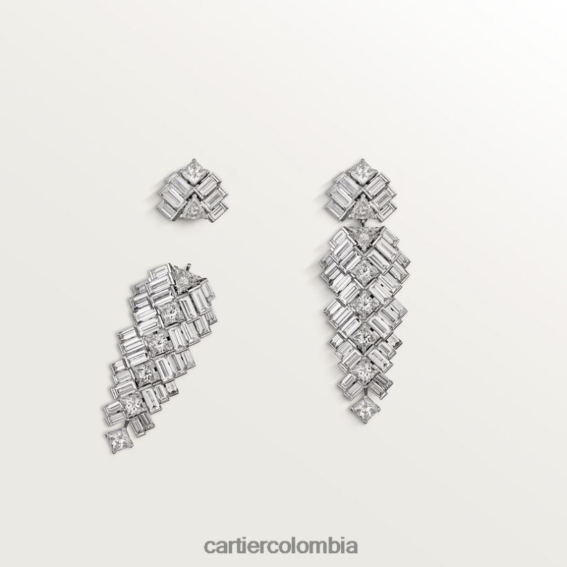 joyería Cartier pendientes de reflexión elegante V0HXJN738