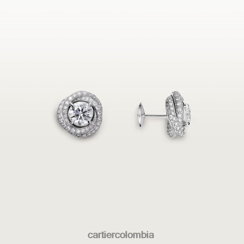 joyería Cartier pendientes de ruban trinidad elegante V0HXJN693