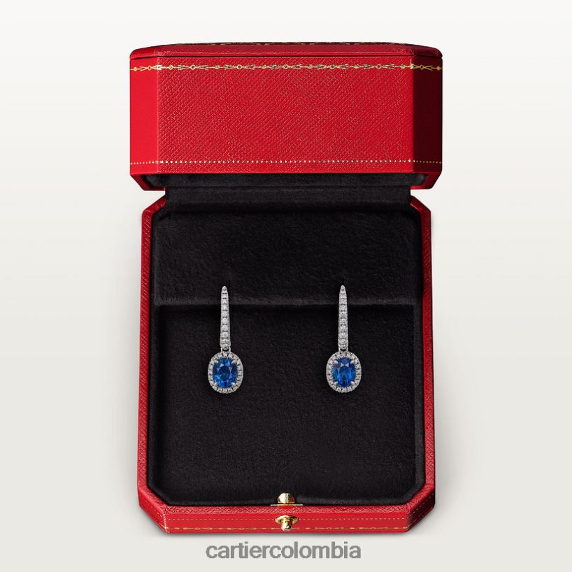 joyería Cartier pendientes destino con piedra de colores elegante V0HXJN687