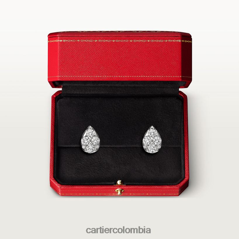 joyería Cartier pendientes etincelle Oro blanco V0HXJN681