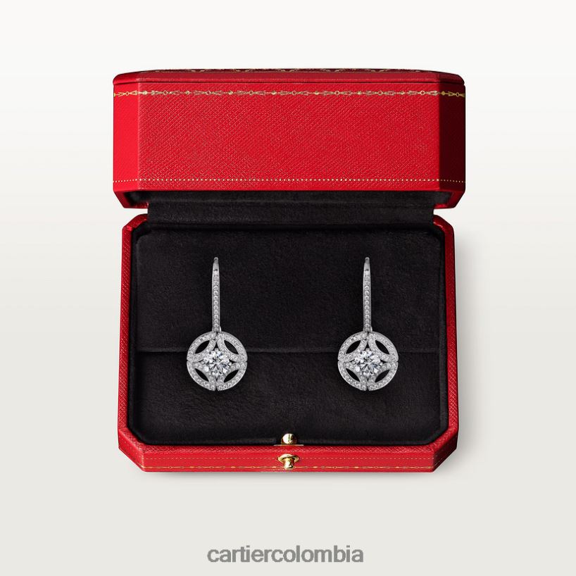 joyería Cartier pendientes galantería elegante V0HXJN686