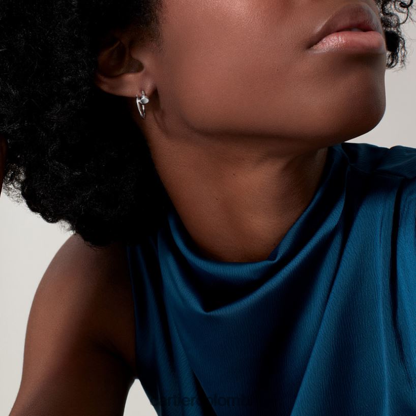 joyería Cartier pendientes juste un clou Oro blanco V0HXJN615