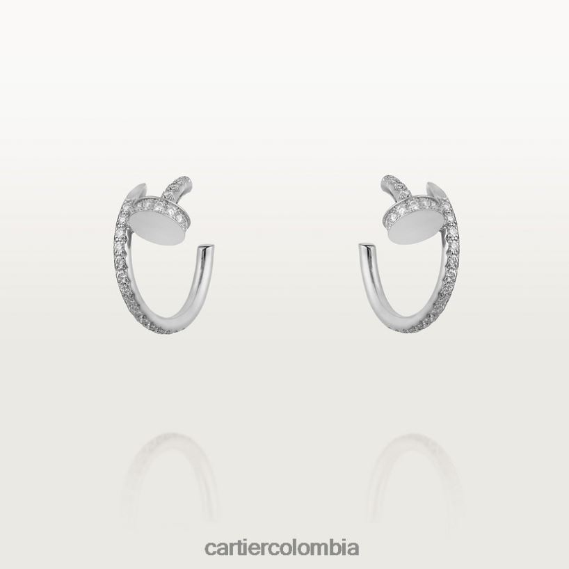 joyería Cartier pendientes juste un clou Oro blanco V0HXJN617