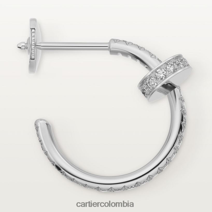 joyería Cartier pendientes juste un clou Oro blanco V0HXJN617