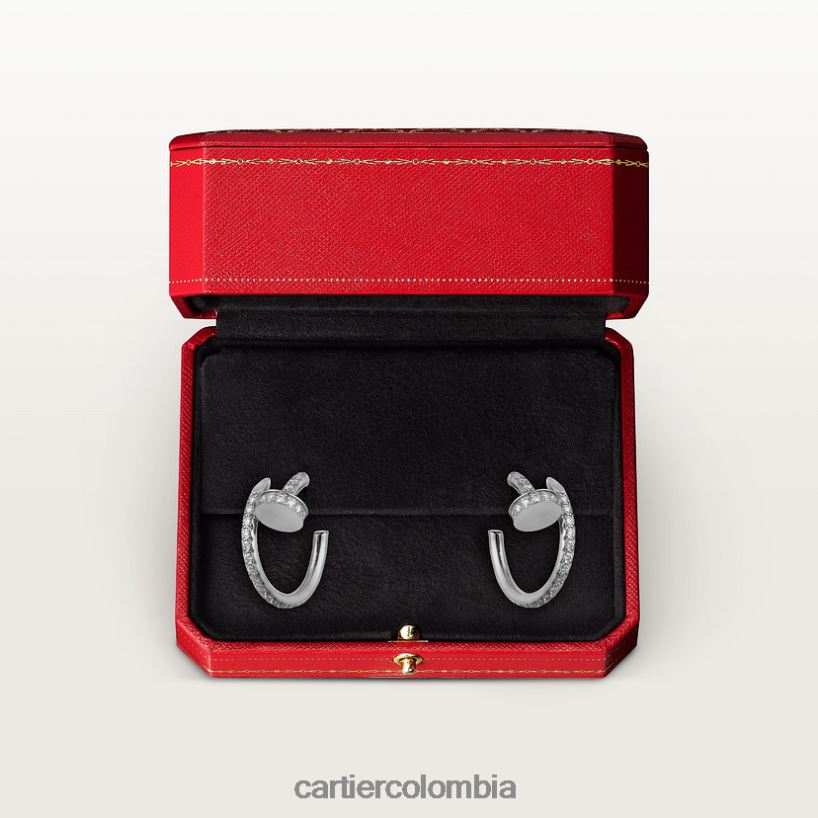 joyería Cartier pendientes juste un clou Oro blanco V0HXJN617