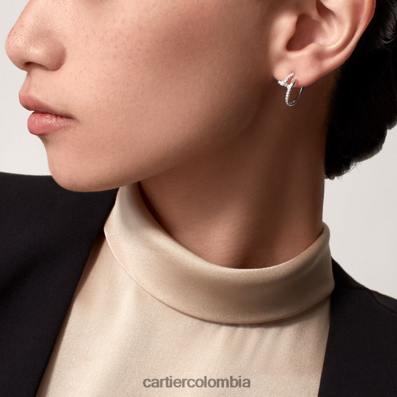 joyería Cartier pendientes juste un clou Oro blanco V0HXJN617