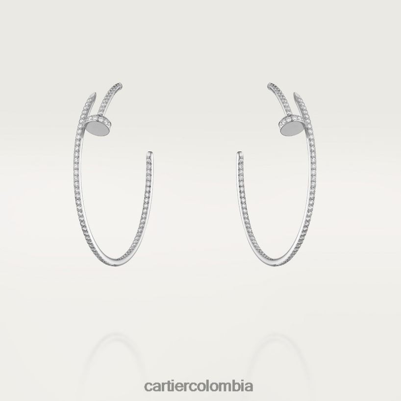 joyería Cartier pendientes juste un clou Oro blanco V0HXJN618