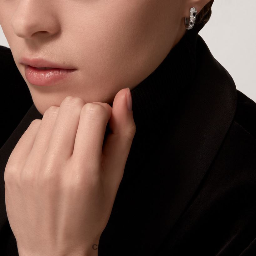 joyería Cartier pendientes pantera Oro blanco V0HXJN631