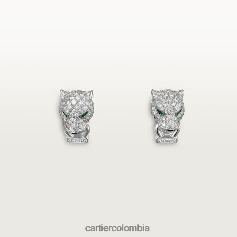 joyería Cartier pendientes pantera Oro blanco V0HXJN634