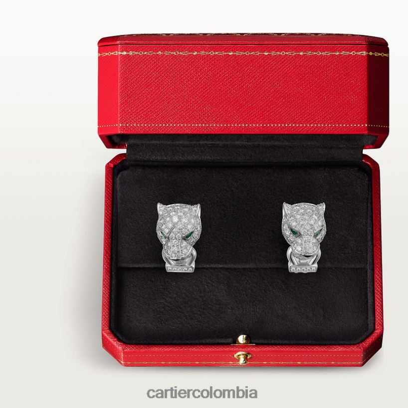 joyería Cartier pendientes pantera Oro blanco V0HXJN634