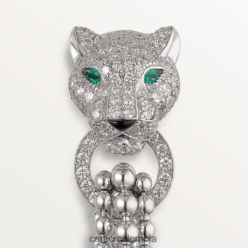 joyería Cartier pendientes pantera Oro blanco V0HXJN635
