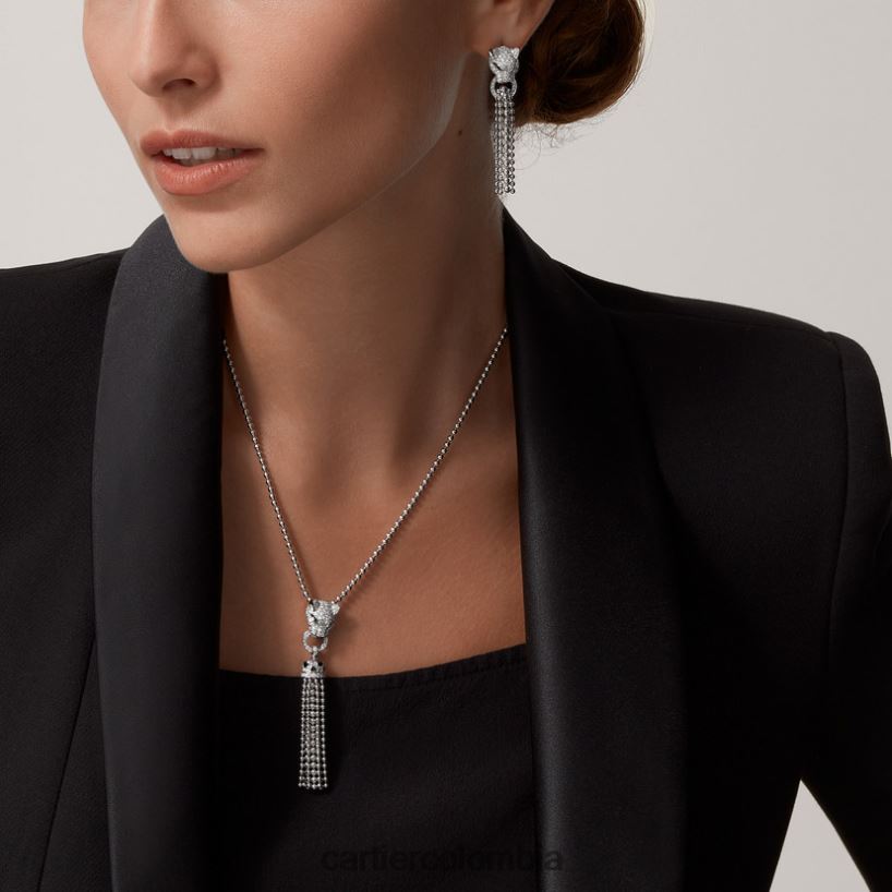 joyería Cartier pendientes pantera Oro blanco V0HXJN635