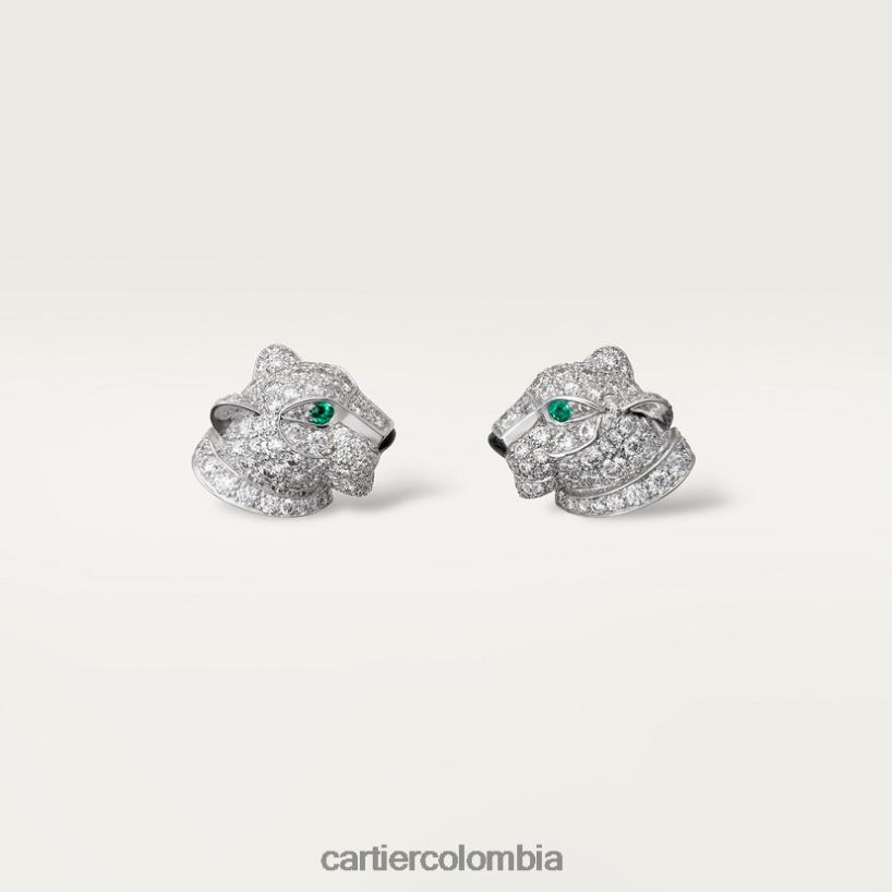 joyería Cartier pendientes pantera Oro blanco V0HXJN637