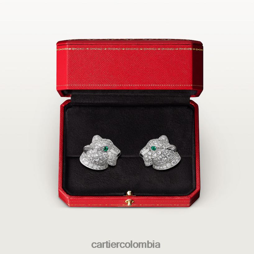 joyería Cartier pendientes pantera Oro blanco V0HXJN637