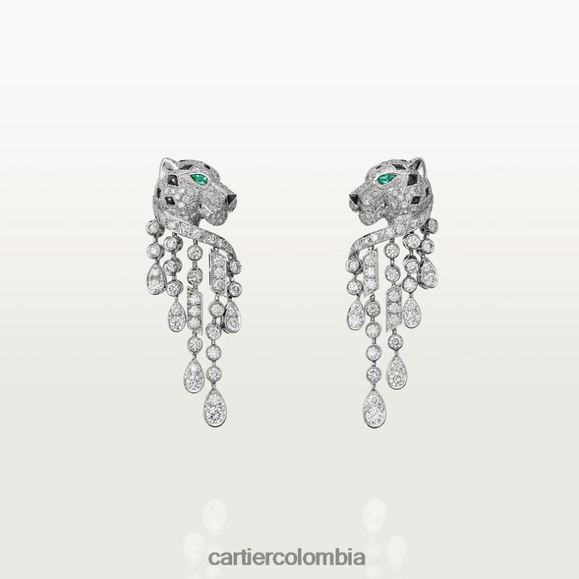 joyería Cartier pendientes pantera elegante V0HXJN633