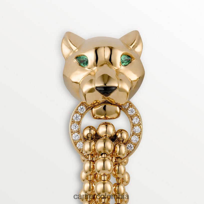 joyería Cartier pendientes pantera oro amarillo V0HXJN636