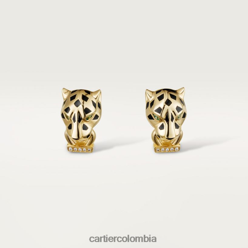 joyería Cartier pendientes pantera oro amarillo V0HXJN639