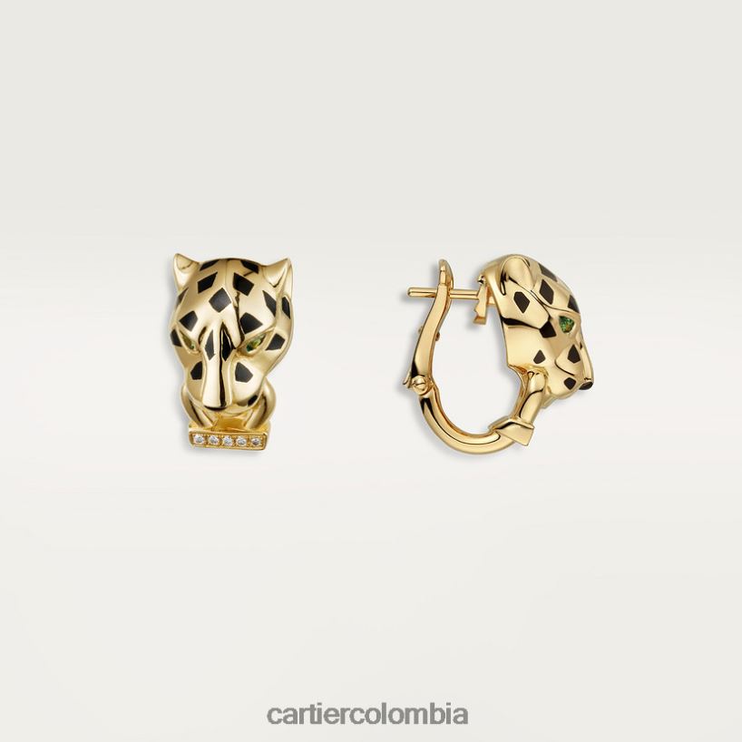 joyería Cartier pendientes pantera oro amarillo V0HXJN639
