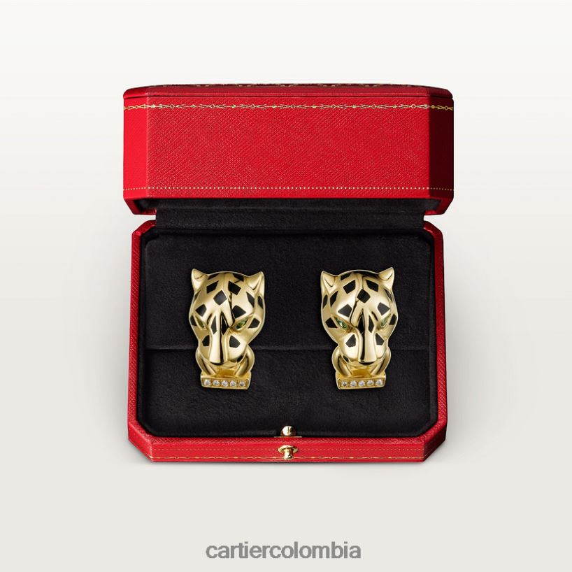joyería Cartier pendientes pantera oro amarillo V0HXJN639