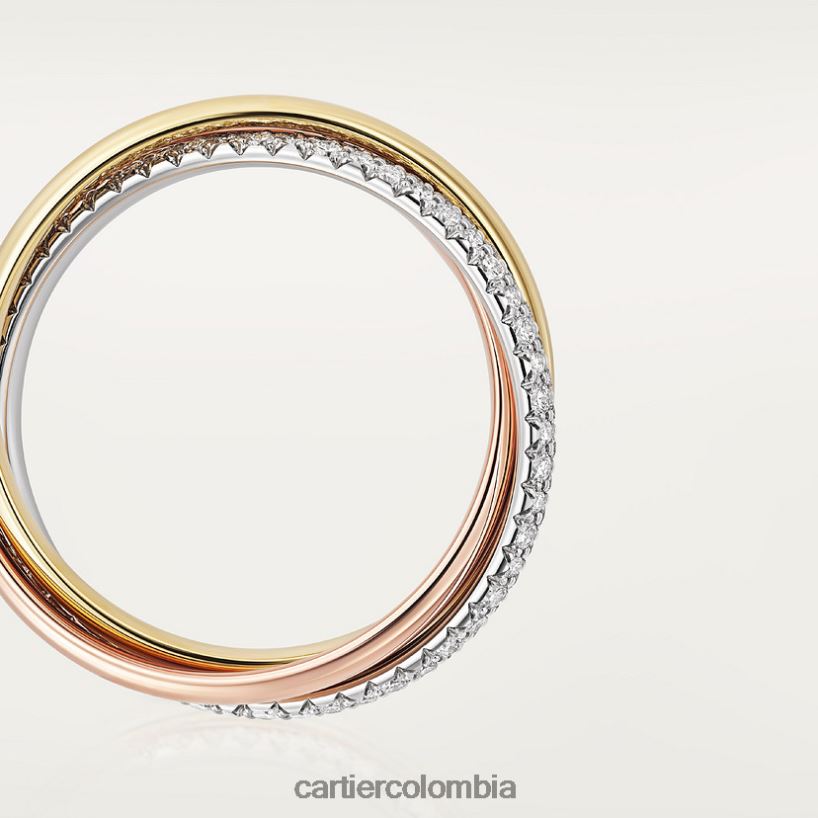 joyería Cartier anillo clásico de la trinidad 3 oros V0HXJN60