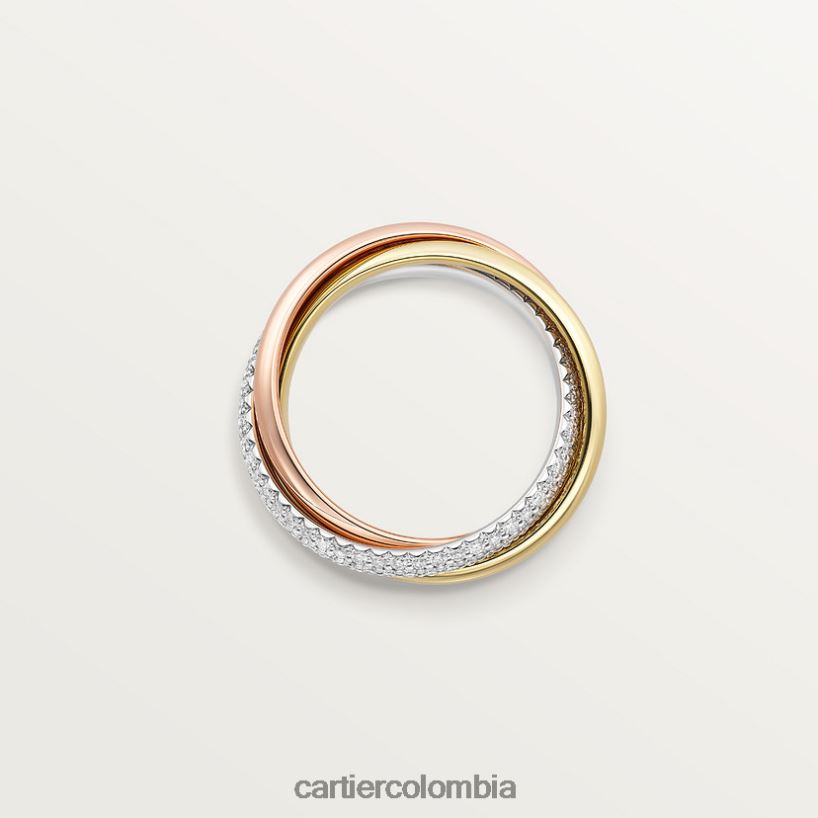 joyería Cartier anillo clásico de la trinidad 3 oros V0HXJN60