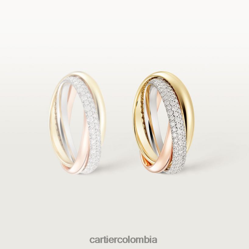 joyería Cartier anillo clásico de la trinidad 3 oros V0HXJN60