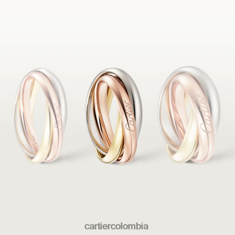 joyería Cartier anillo de la trinidad 3 oros V0HXJN55