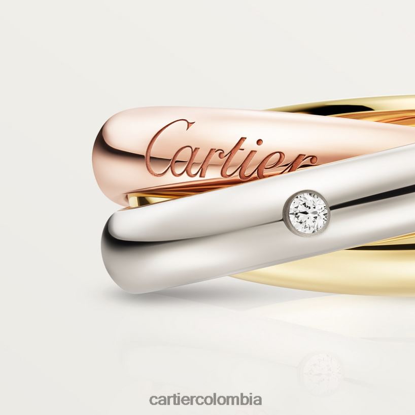 joyería Cartier anillo de la trinidad 3 oros V0HXJN56