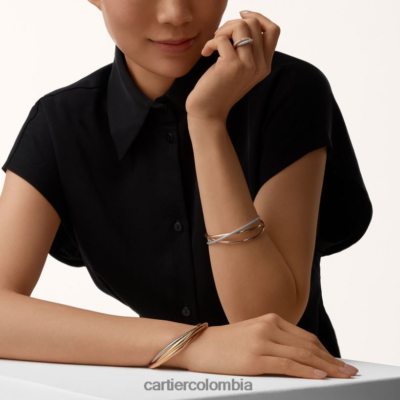 joyería Cartier anillo de la trinidad 3 oros V0HXJN62