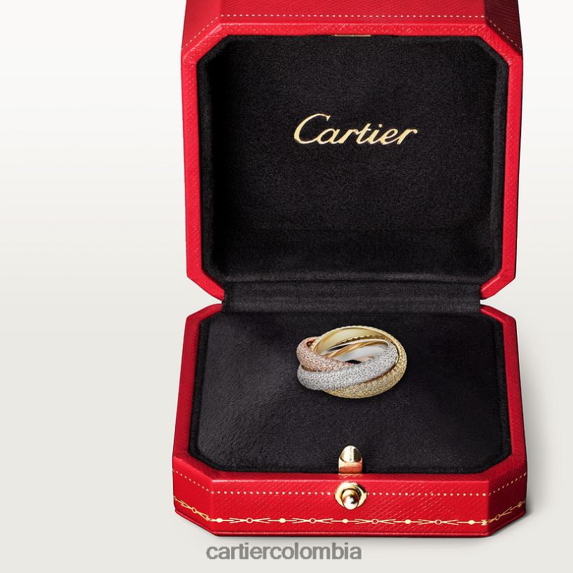 joyería Cartier anillo de la trinidad 3 oros V0HXJN63