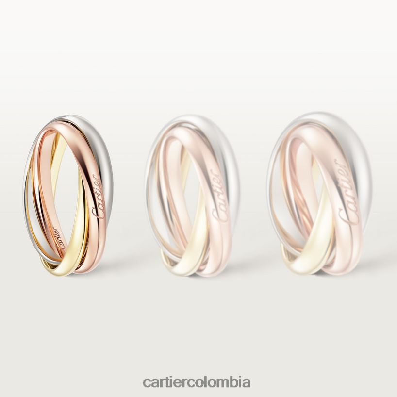 joyería Cartier anillo trinidad, modelo pequeño 3 oros V0HXJN52