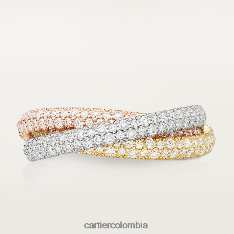 joyería Cartier anillo trinidad, modelo pequeño 3 oros V0HXJN61