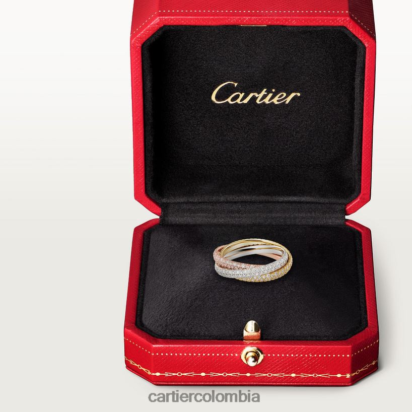 joyería Cartier anillo trinidad, modelo pequeño 3 oros V0HXJN61