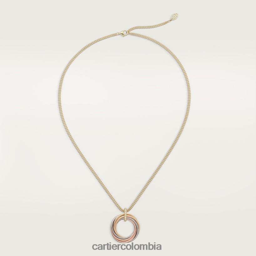 joyería Cartier collar de la trinidad 3 oros V0HXJN401