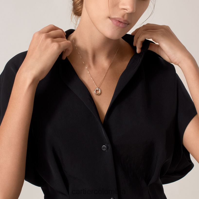 joyería Cartier collar de la trinidad 3 oros V0HXJN402