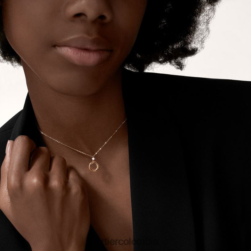 joyería Cartier collar de la trinidad 3 oros V0HXJN405