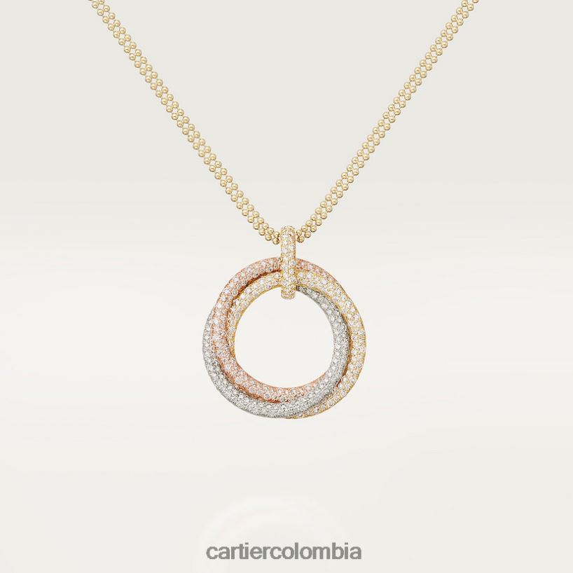joyería Cartier collar de la trinidad 3 oros V0HXJN410