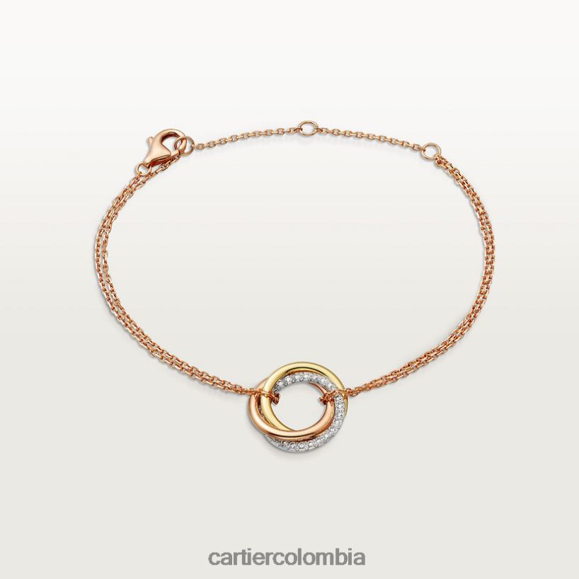 joyería Cartier pulsera de la trinidad 3 oros V0HXJN221