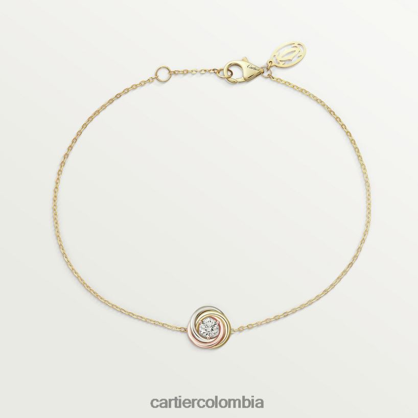 joyería Cartier pulsera de la trinidad 3 oros V0HXJN223