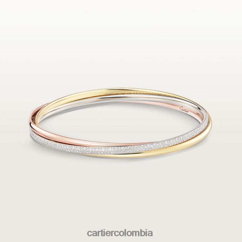 joyería Cartier pulsera de la trinidad 3 oros V0HXJN226
