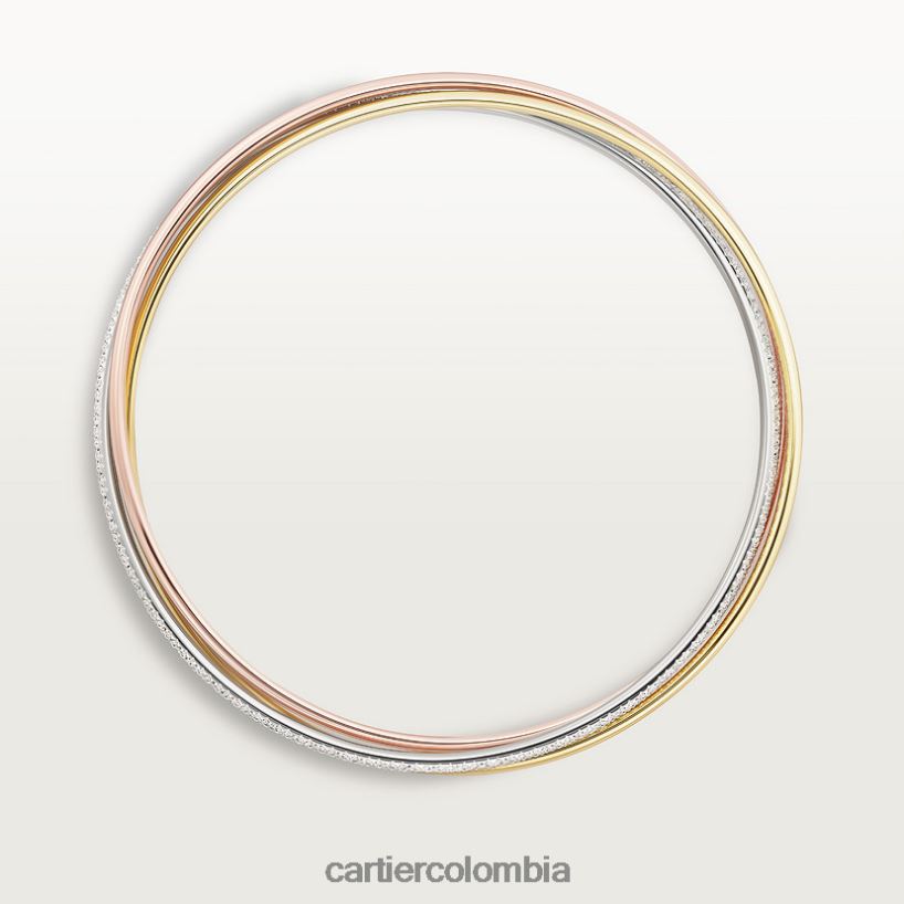 joyería Cartier pulsera de la trinidad 3 oros V0HXJN226