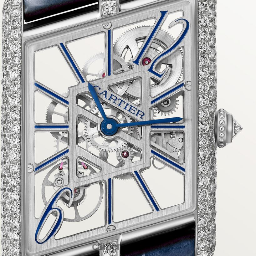 accesorios Cartier reloj asimétrico tanque elegante V0HXJN823